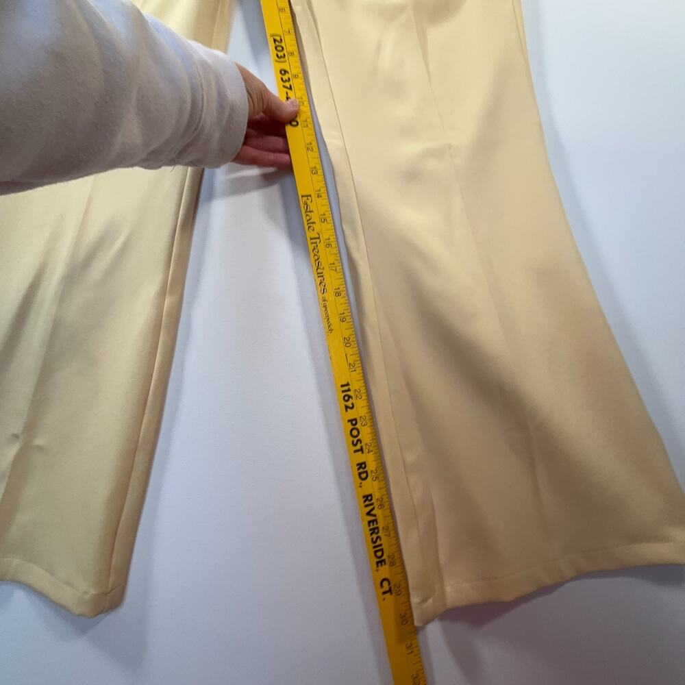 Cider Yellow Wide Leg Pants Women’s L High Rise Tailored Stretch Trousers NWT - Picture 13 of 13